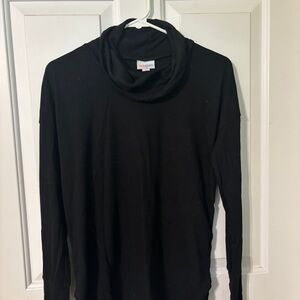 LuLaRoe Black Ribbed Top
